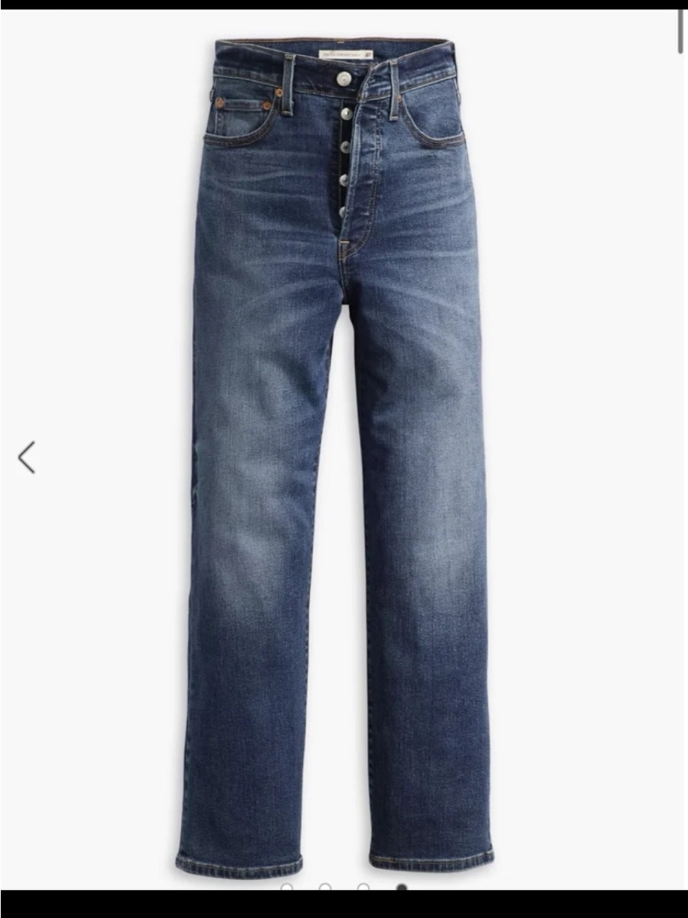 Levi’s Ribcage Straight Ankle Women's Jeans in Dial Up Dark Indigo Worn In Sz 29 - Picture 7 of 12
